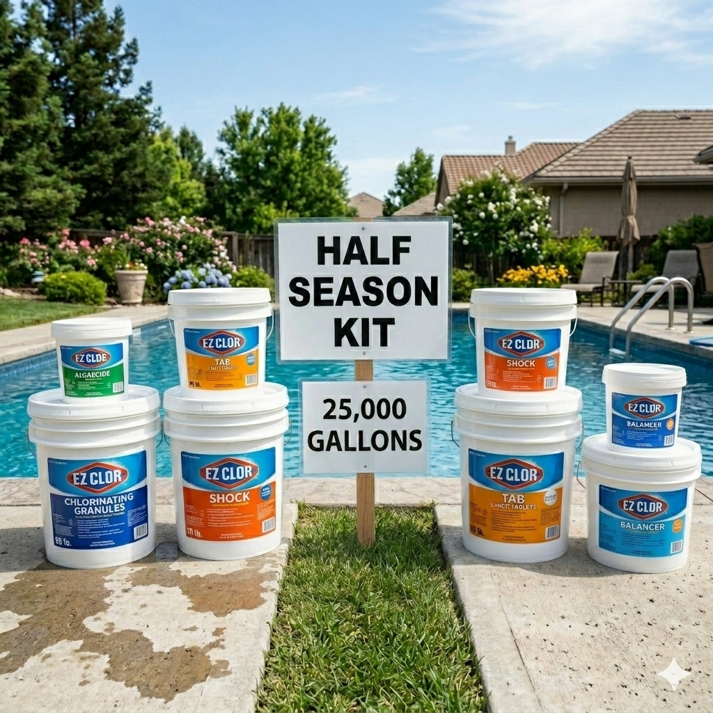 Half Season Chemical Bundle- 25k Gallons
