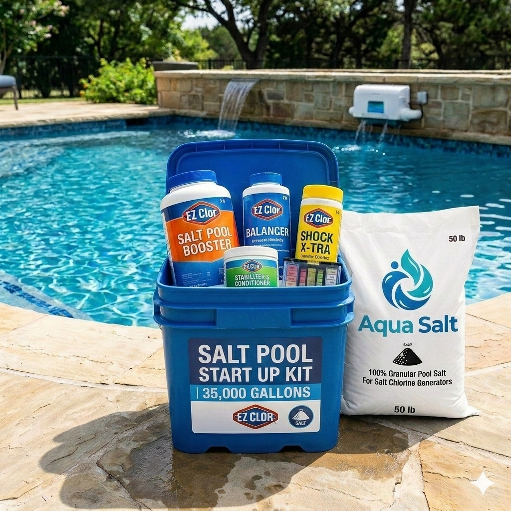 Salt Pool StartUp Kit- 35k Gallons