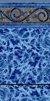 Siesta Tile / Diffusion Print - Blue Bottom Pools 