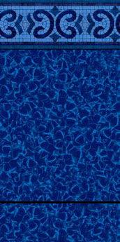 Cozumel Tile / Cancun Print - Blue Bottom Pools 