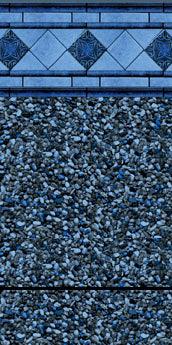 Fremont Tile / Gladstone Print - Blue Bottom Pools 