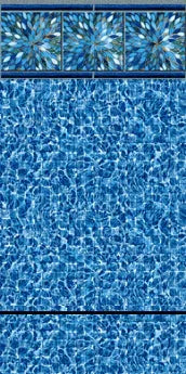 Catalina Tile / Vermilion Print - Blue Bottom Pools 