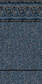 Rockford Tile / Greystone Print - Blue Bottom Pools 