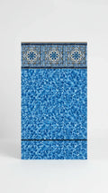Tuscan Tile / Vermilion Print - Blue Bottom Pools 