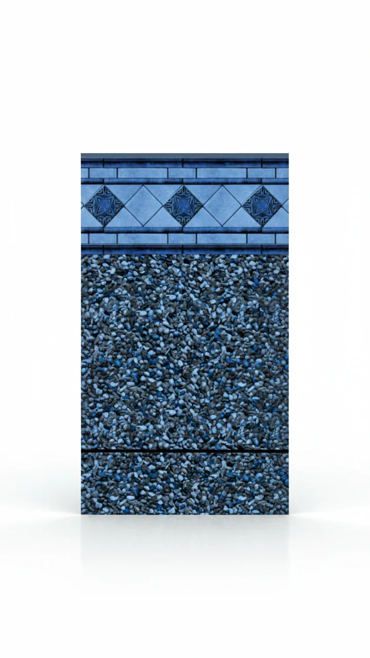 Fremont Tile / Gladstone Print - Blue Bottom Pools 