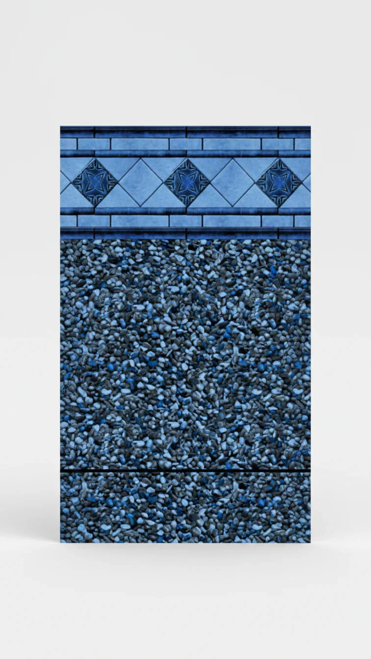 Fremont Tile / Gladstone Print - Blue Bottom Pools 