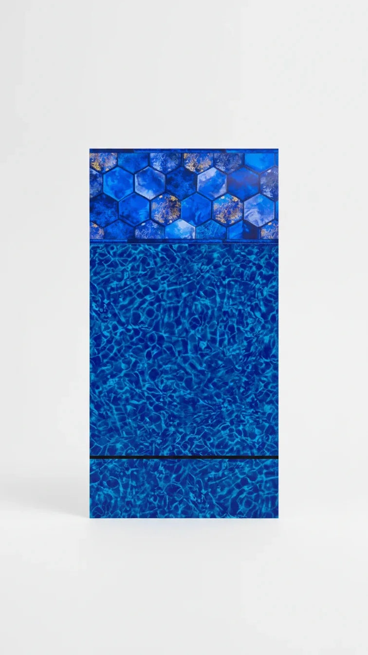 San Pablo Tile / Bahama Print - Blue Bottom Pools 