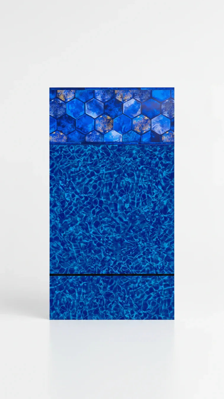 San Pablo Tile / Bahama Print - Blue Bottom Pools 