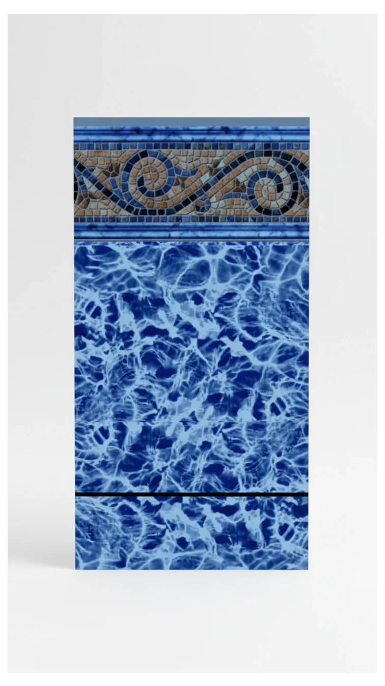 Siesta Tile / Diffusion Print - Blue Bottom Pools 