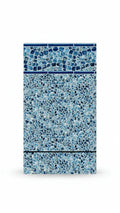 Ocean Wave Tile / Ocean Pearl Print - Blue Bottom Pools 
