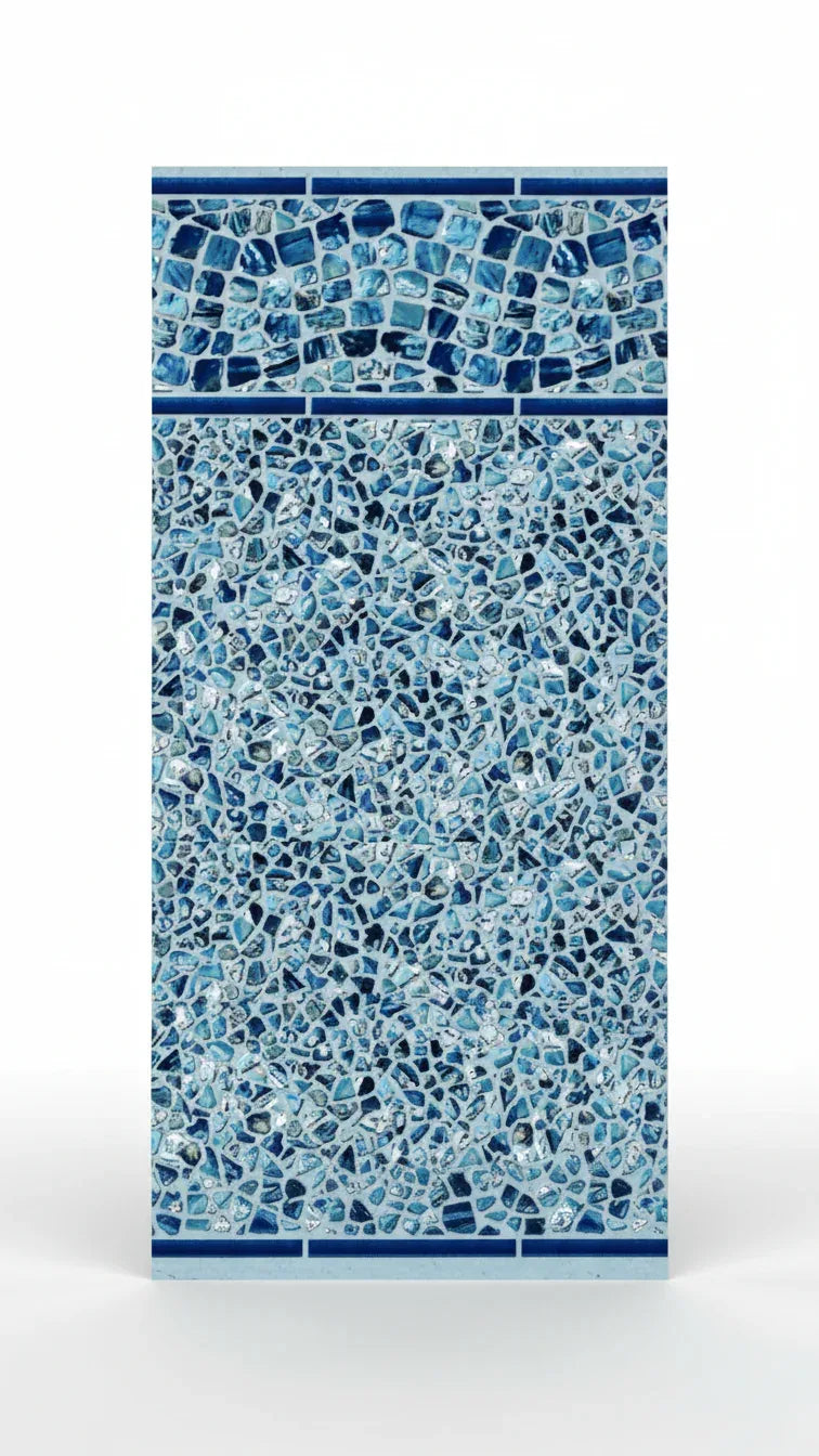 Ocean Wave Tile / Ocean Pearl Print - Blue Bottom Pools 
